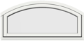 Retro Flexibel, fast fönster med välvd överkant och blindbåge utsida