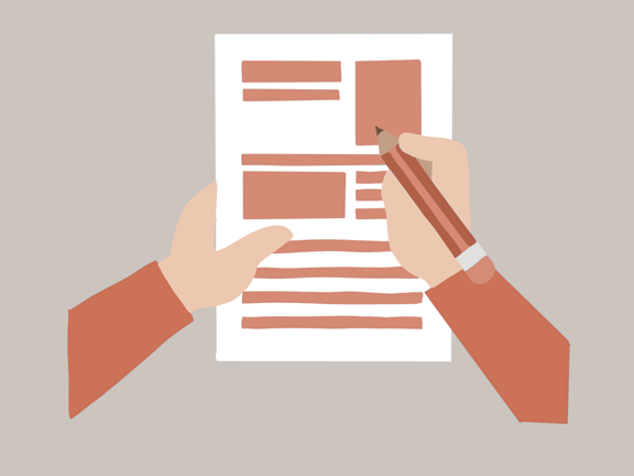 Illustration av signerat orderdokument