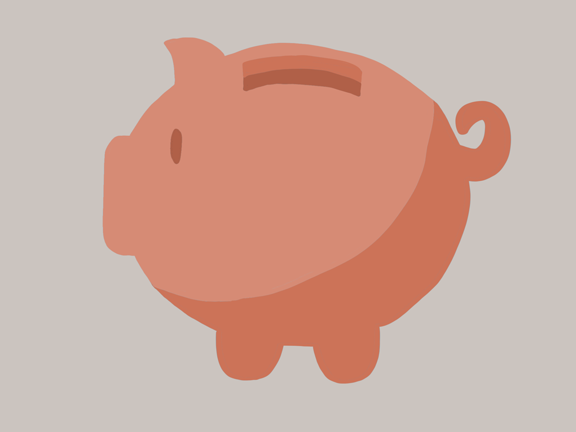 Illustration av spargris